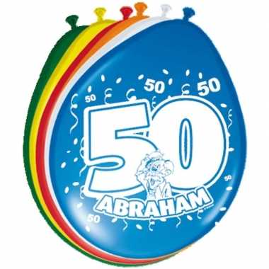 24x stuks ballonnen versiering 50 jaar abraham
