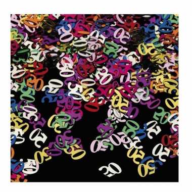 2x stuks confetti 50 jaar thema versiering zakjes van 15 gram